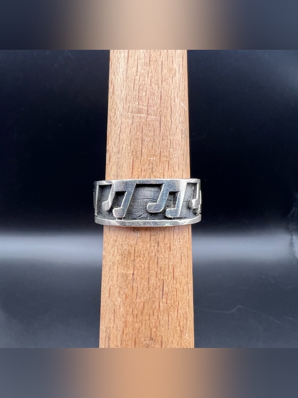 Sterling Silver Music Notes Ring